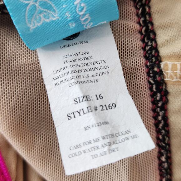 Swimsuits for All Women's Double Lingerie Strap Swimdress Tummy Control 16 - Picture 4 of 7